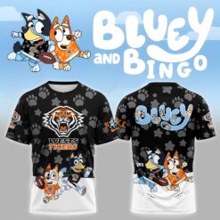 Auspiritmerch Wests Tigers x Bluey and Bingo T Shirt Gift For Fans