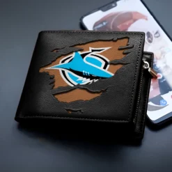 Auspiritmerch Cronulla-Sutherland Sharks Folded Wallet For Fans