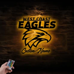 Auspiritmerch West Coast Eagles Wall Art LED Gifts For Fans