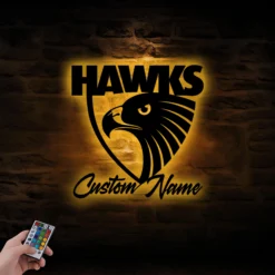 Auspiritmerch Hawthorn Hawks Wall Art LED Gifts For Fans