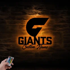 Auspiritmerch GWS Giants Wall Art LED Gifts For Fans