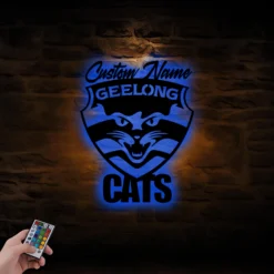 Auspiritmerch Geelong Cats Wall Art LED Gifts For Fans
