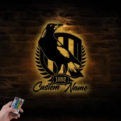 Auspiritmerch Collingwood Magpies Wall Art LED Gifts For Fans