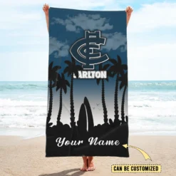 Auspiritmerch Carlton Blues Pool Travel Beach and Bath Towels for Kids and Adult