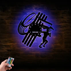 Auspiritmerch Adelaide Crows Vinyl Clock With Led For Home Gifts For Fans