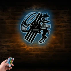 Auspiritmerch Carlton Blues Vinyl Clock With Led For Home Gifts For Fans