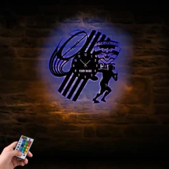 Auspiritmerch Geelong Cats Vinyl Clock With Led For Home Gifts For Fans