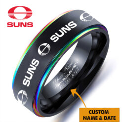 Auspiritmerch Gold Coast Suns Personalized Engraved Ring Gift For Fans