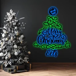 Auspiritmerch Parramatta Eels x Christmas Tree Wall Art LED Gifts For Fans
