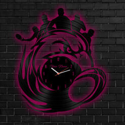 Auspiritmerch Manly Warringah Sea Eagles Vinyl Clock With Led For Home Gifts For Fans