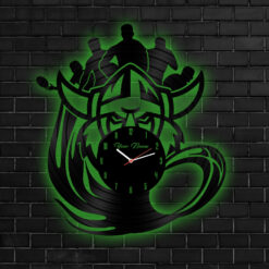 Auspiritmerch Canberra Raiders Vinyl Clock With Led For Home Gifts For Fans