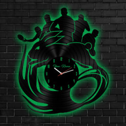 Auspiritmerch South Sydney Rabbitohs Vinyl Clock With Led For Home Gifts For Fans