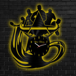 Auspiritmerch North Queensland Cowboys Vinyl Clock With Led For Home Gifts For Fans