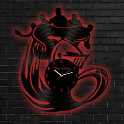 Auspiritmerch Newcastle Knights Vinyl Clock With Led For Home Gifts For Fans