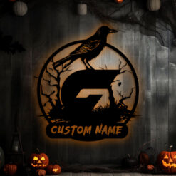 Auspiritmerch GWS Giants x Halloween Personalized Wall Art LED Gifts For Fans
