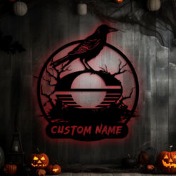 Auspiritmerch Gold Coast Suns x Halloween Personalized Wall Art LED Gifts For Fans