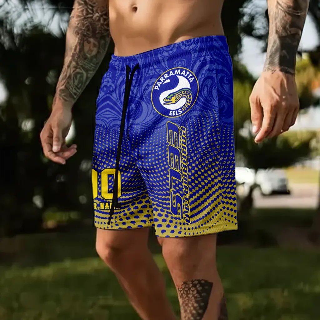 Auspiritmerch Parramatta Eels Personalized Short Pants Gift For Fans