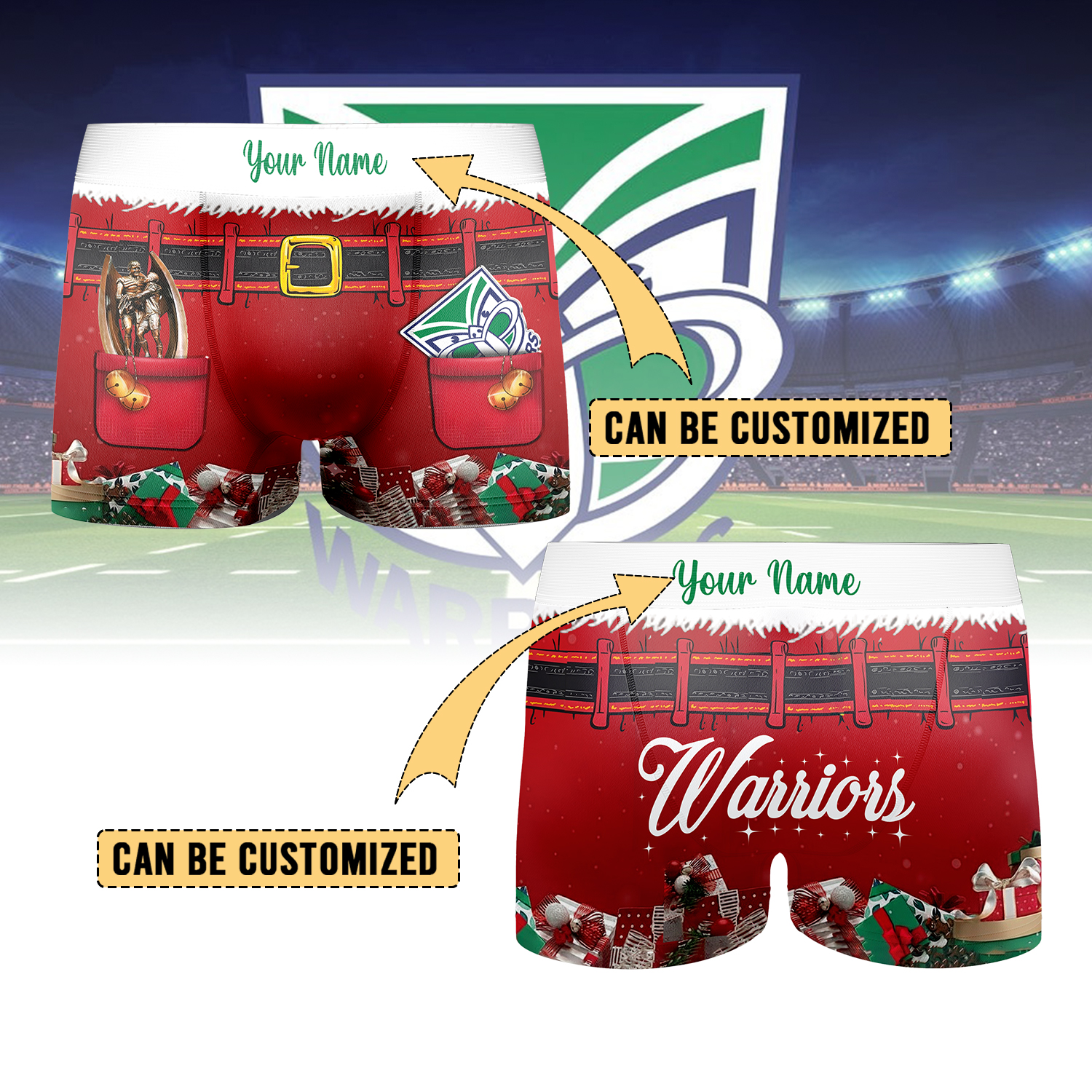 Auspiritmerch New Zealand Warriors Personalized Boxer Briefs Men’s Underwear Gift For Fans