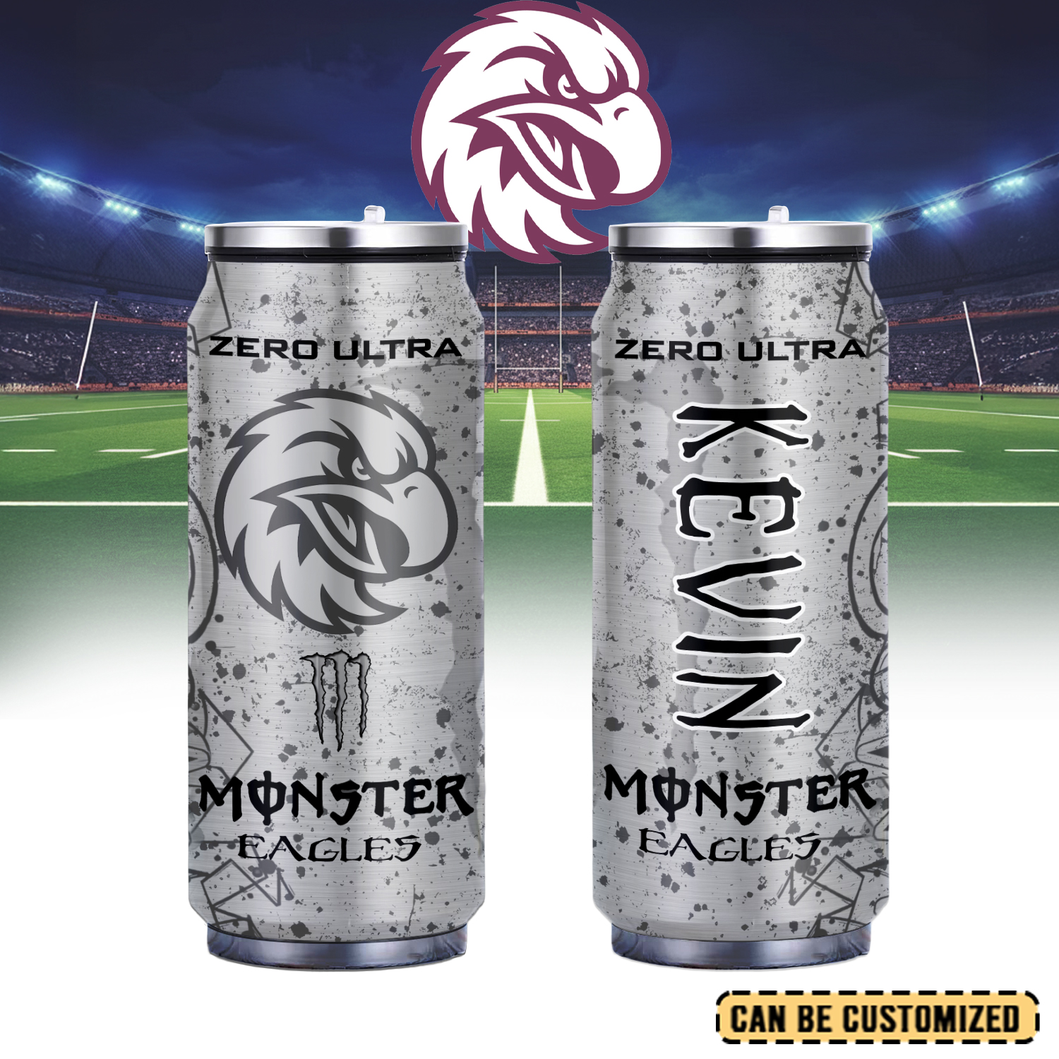 Auspiritmerch Manly Warringah Sea Eagles Personalized Can Shaped Tumbler Gift For Fans