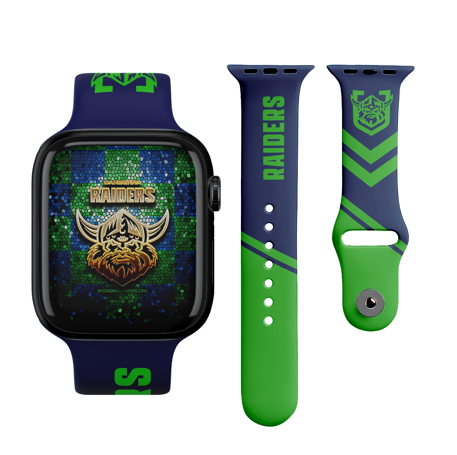 Auspiritmerch Canberra Raiders Personalized Apple Watch Band Gifts For Fans