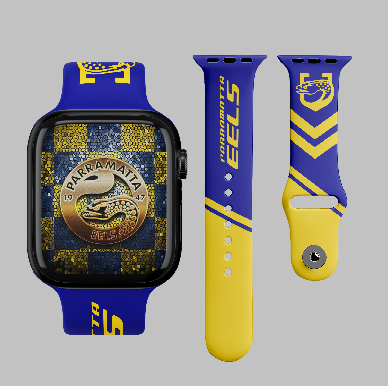Auspiritmerch Parramatta Eels Personalized Apple Watch Band Gifts For Fans