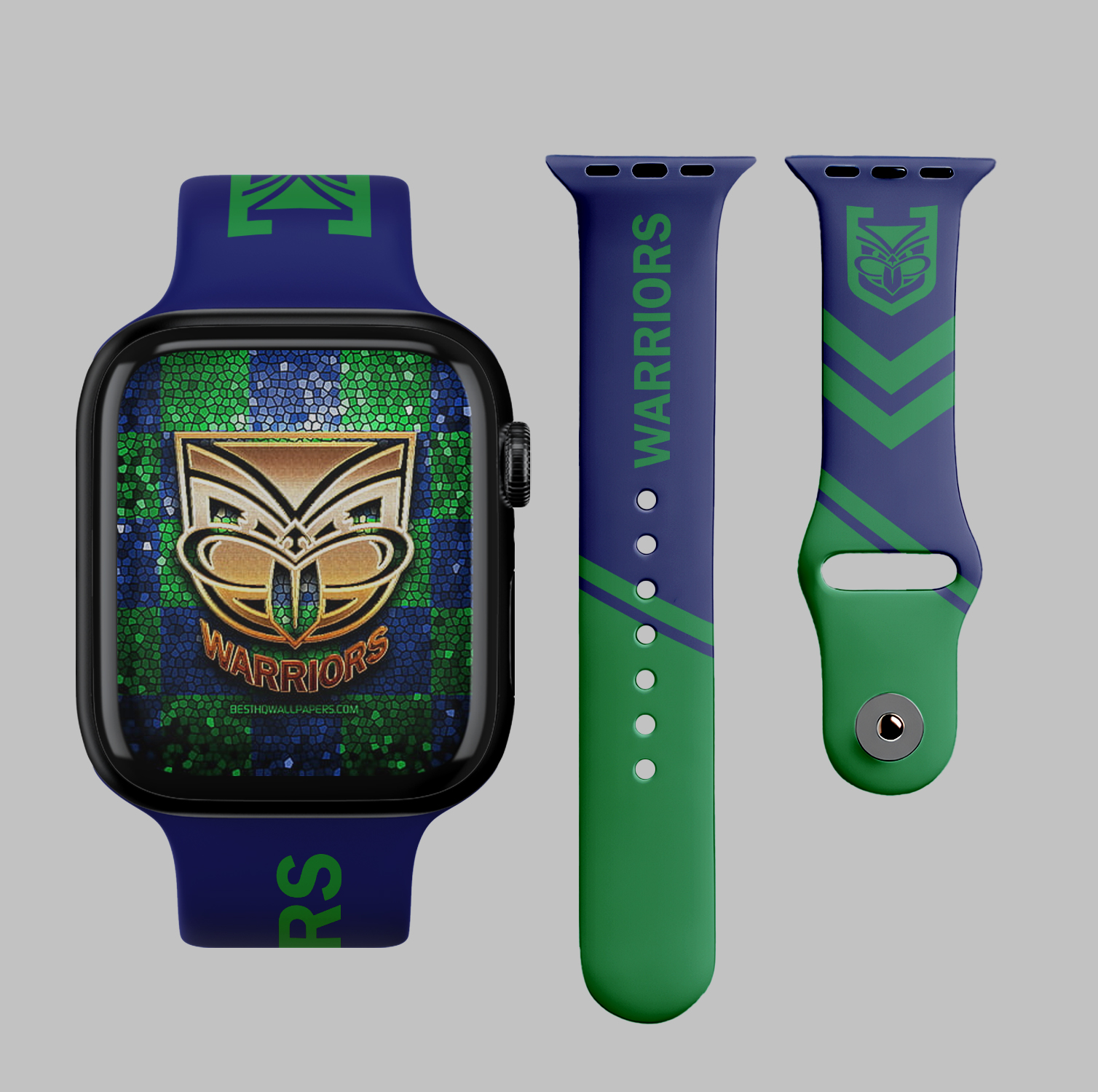 Auspiritmerch New Zealand Warriors Personalized Apple Watch Band Gifts For Fans