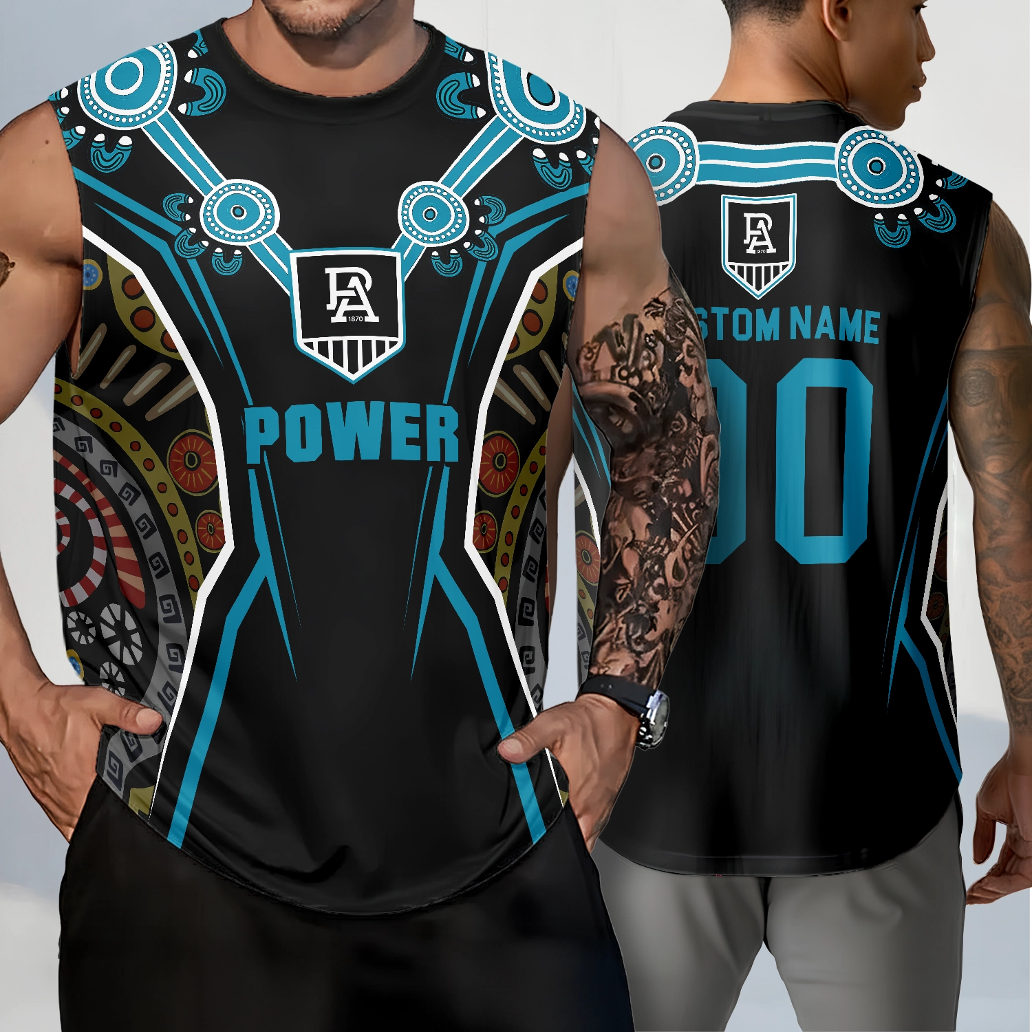 Auspiritmerch Port Adelaide Personalized Tank Top Gift For Fans