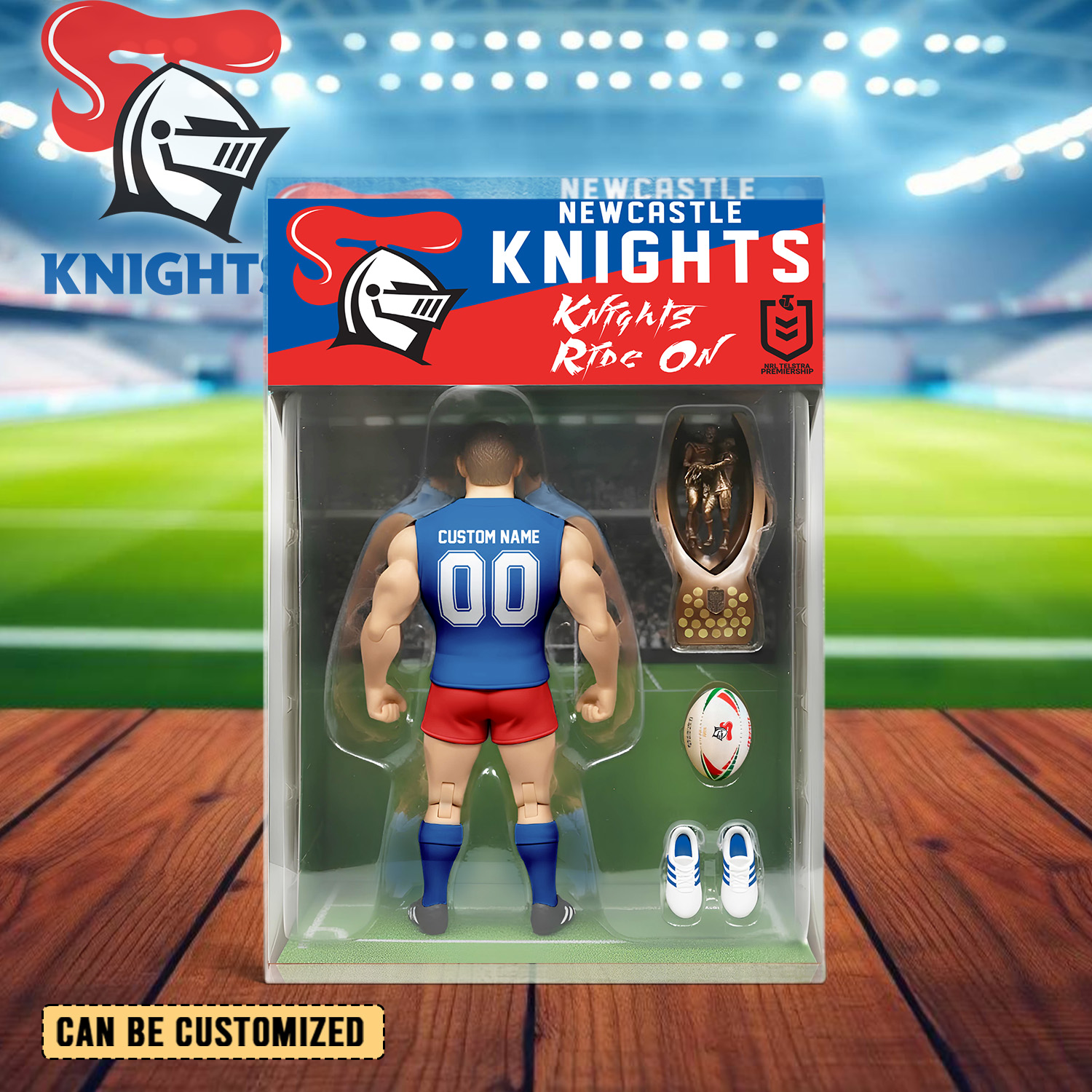 Auspiritmerch Newcastle Knights Personalized Sports Acrylic Block Plaque Gift For Fans