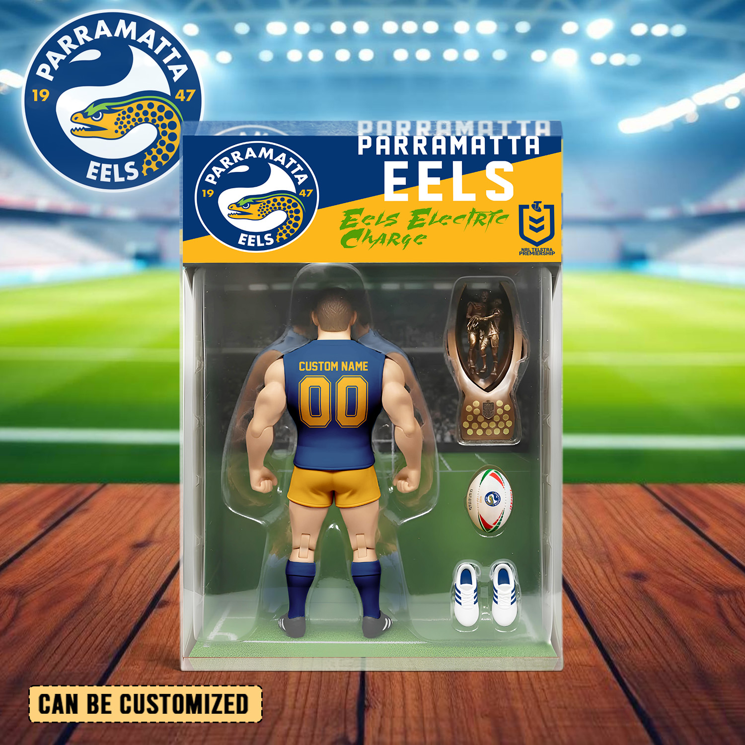 Auspiritmerch Parramatta Eels Personalized Sports Acrylic Block Plaque Gift For Fans