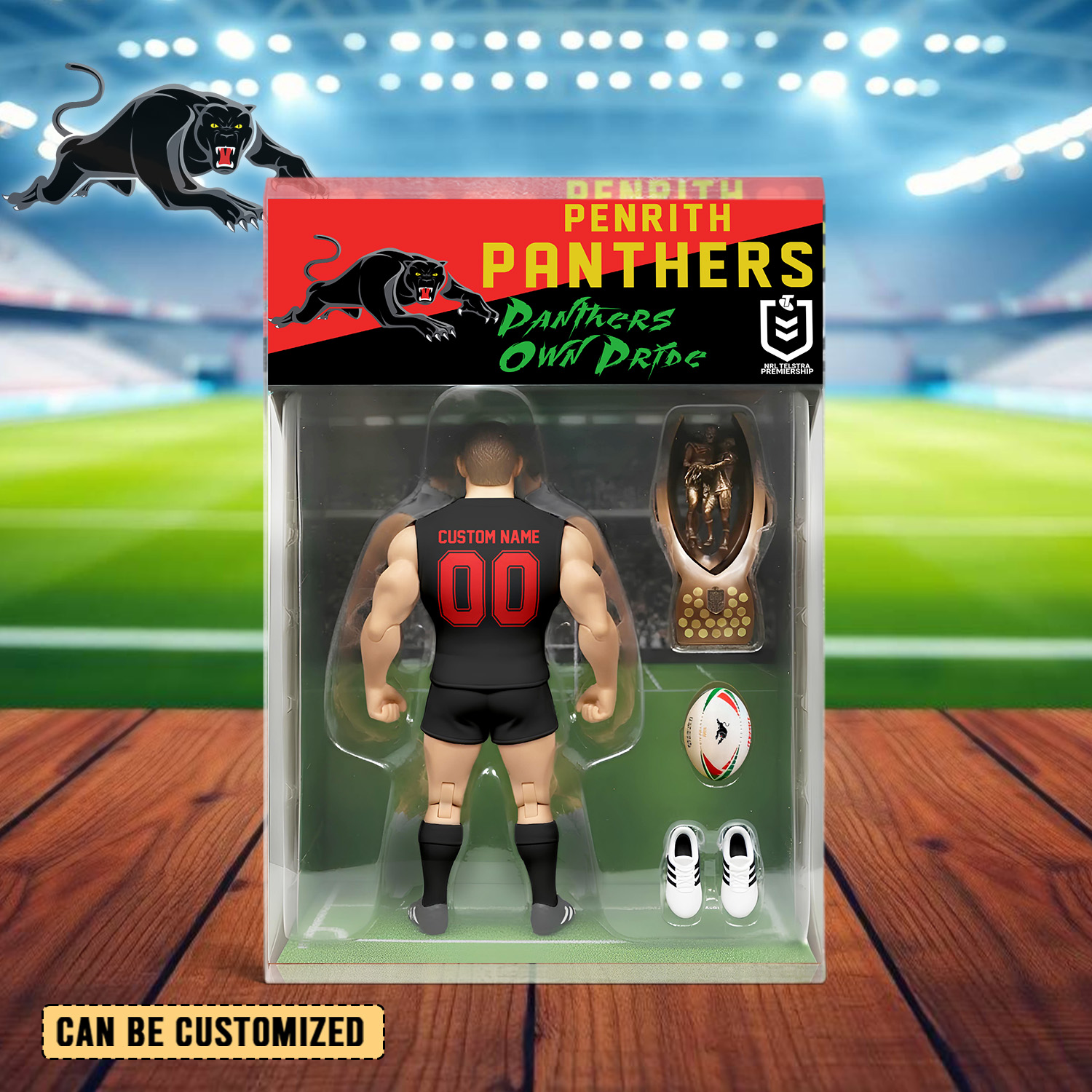 Auspiritmerch Penrith Panthers Personalized Sports Acrylic Block Plaque Gift For Fans