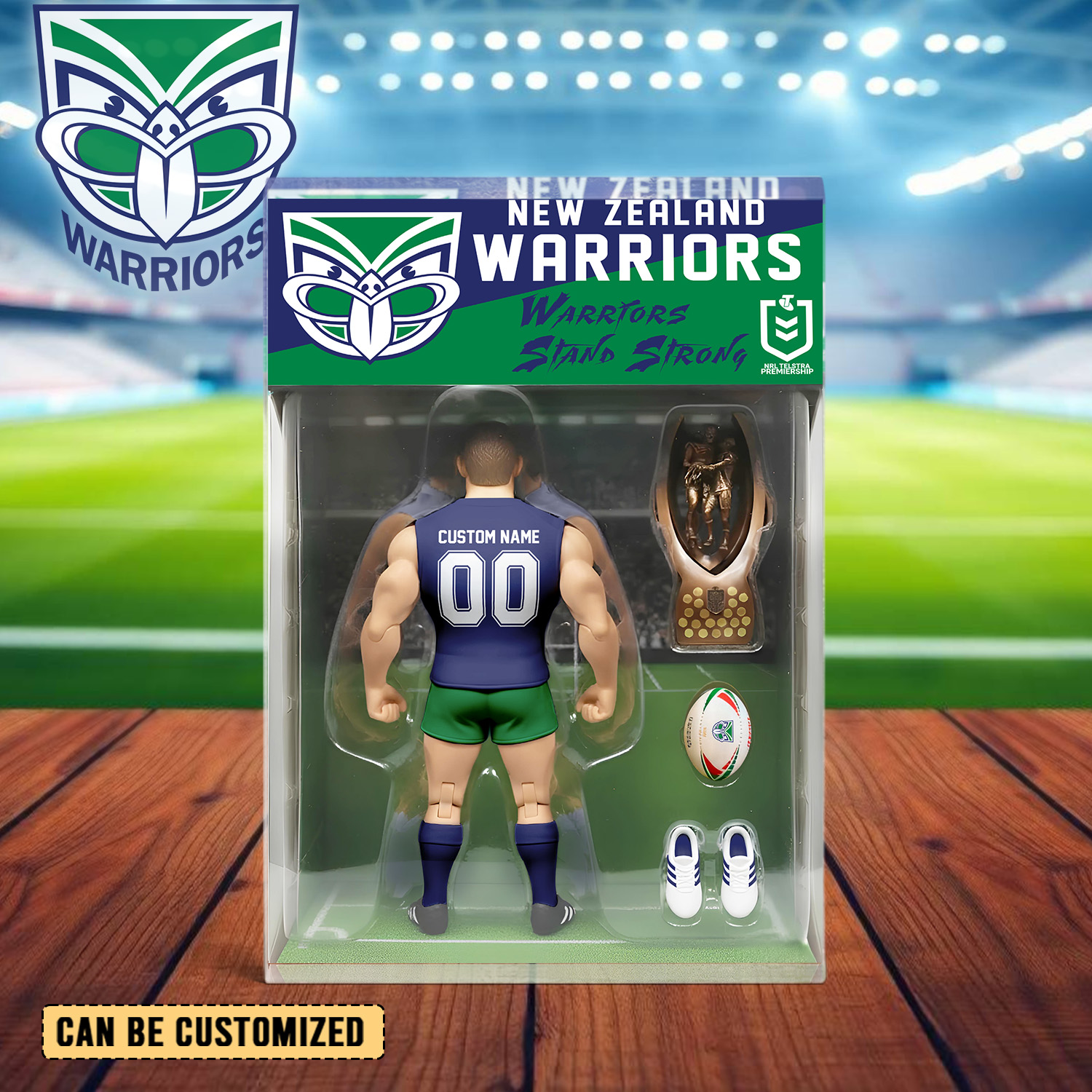 Auspiritmerch New Zealand Warriors Personalized Sports Acrylic Block Plaque Gift For Fans