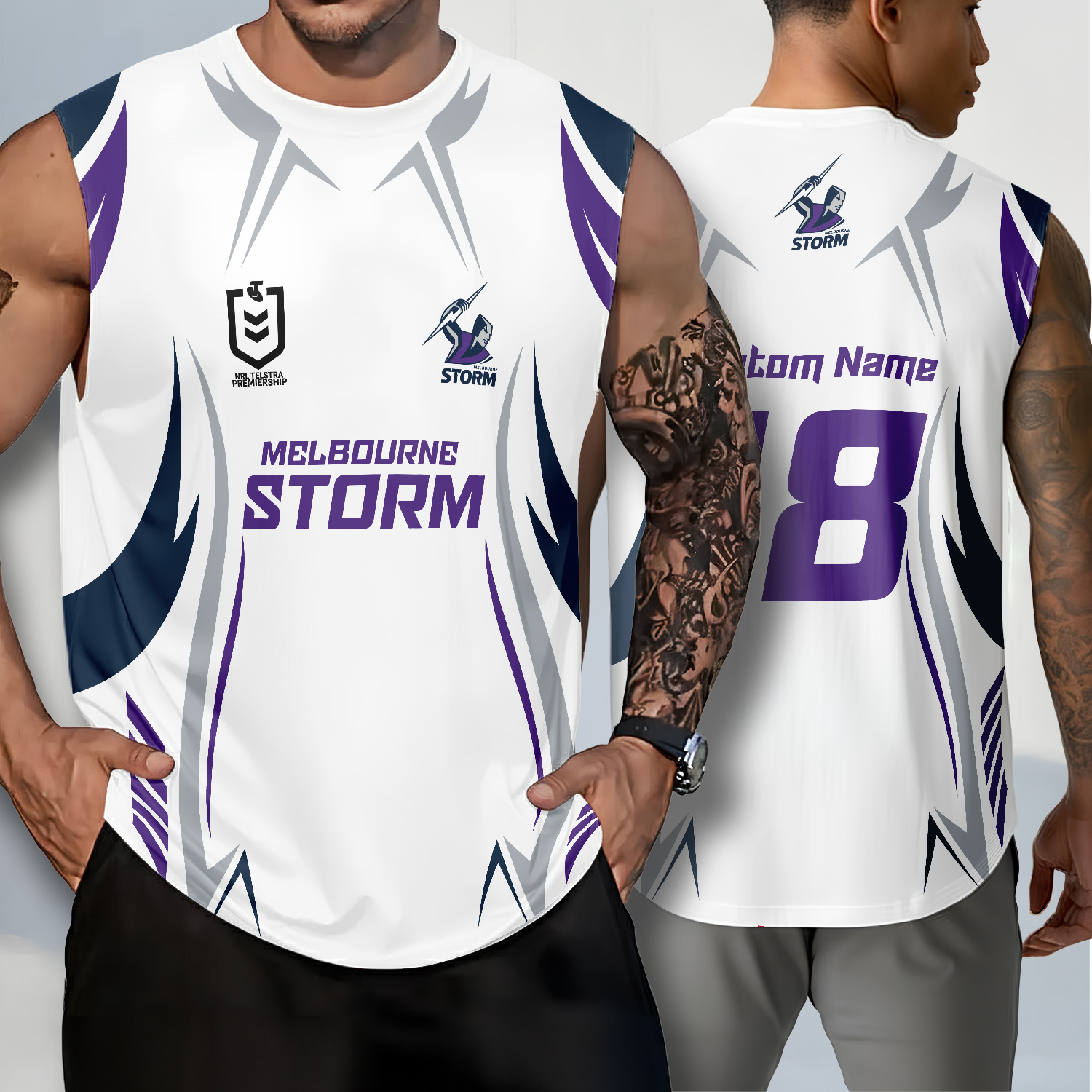 Auspiritmerch Melbourne Storm Personalized Tank Top Gift For Fans