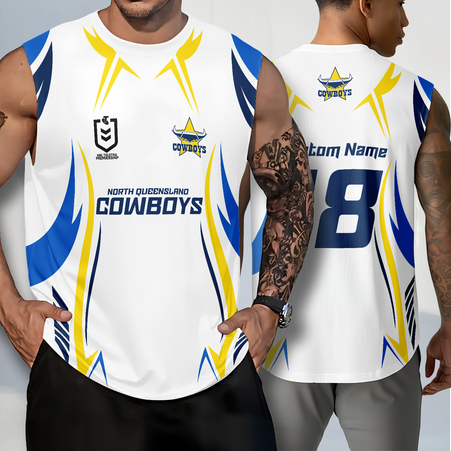 Auspiritmerch North Queensland Cowboys Personalized Tank Top Gift For Fans