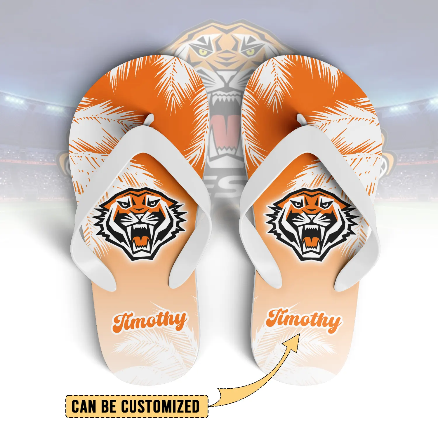 Auspiritmerch Wests Tigers Personalized Flip Flops Gift For Fans