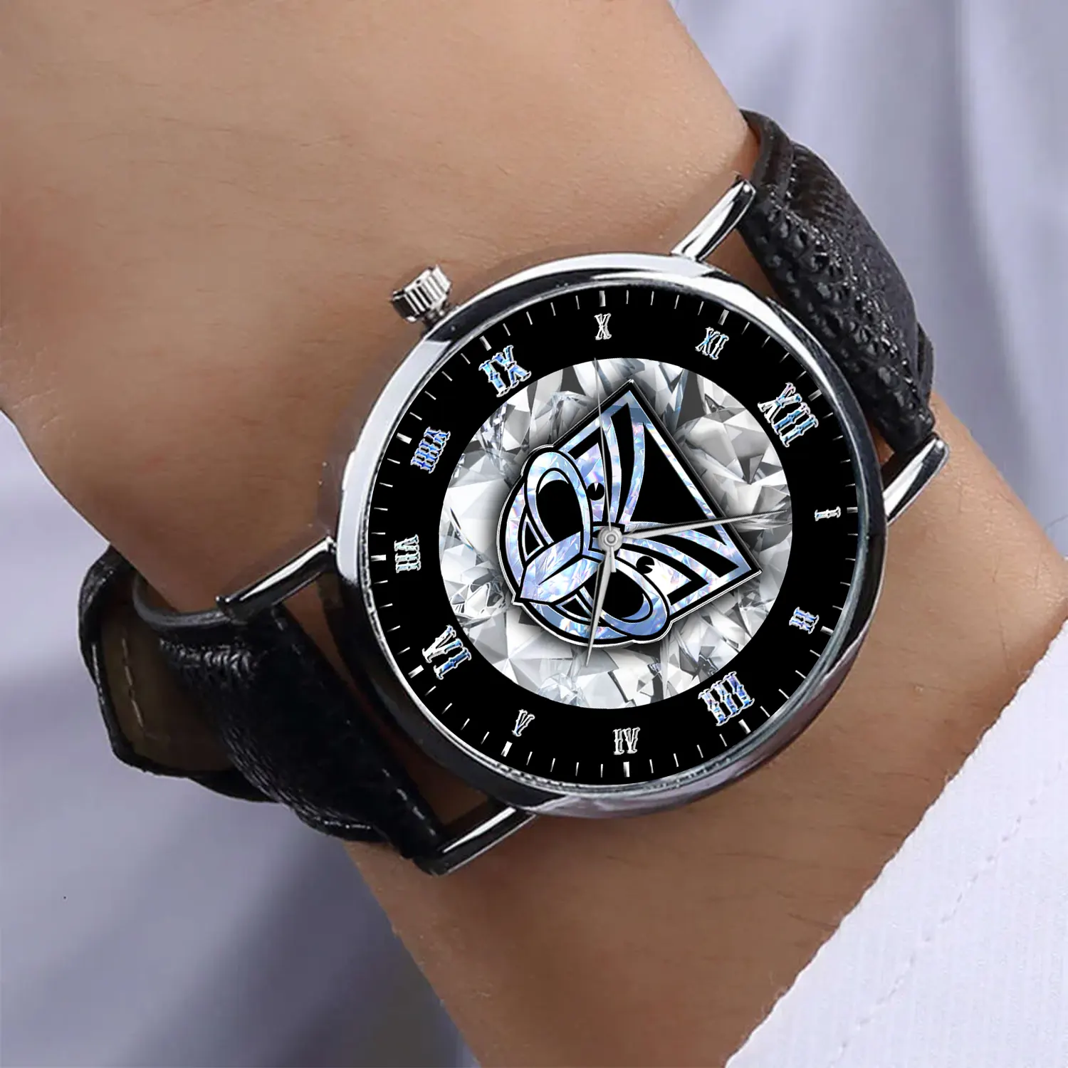 Auspiritmerch New Zealand Warriors Personalized Stitched Leather Watch Gift For Fans