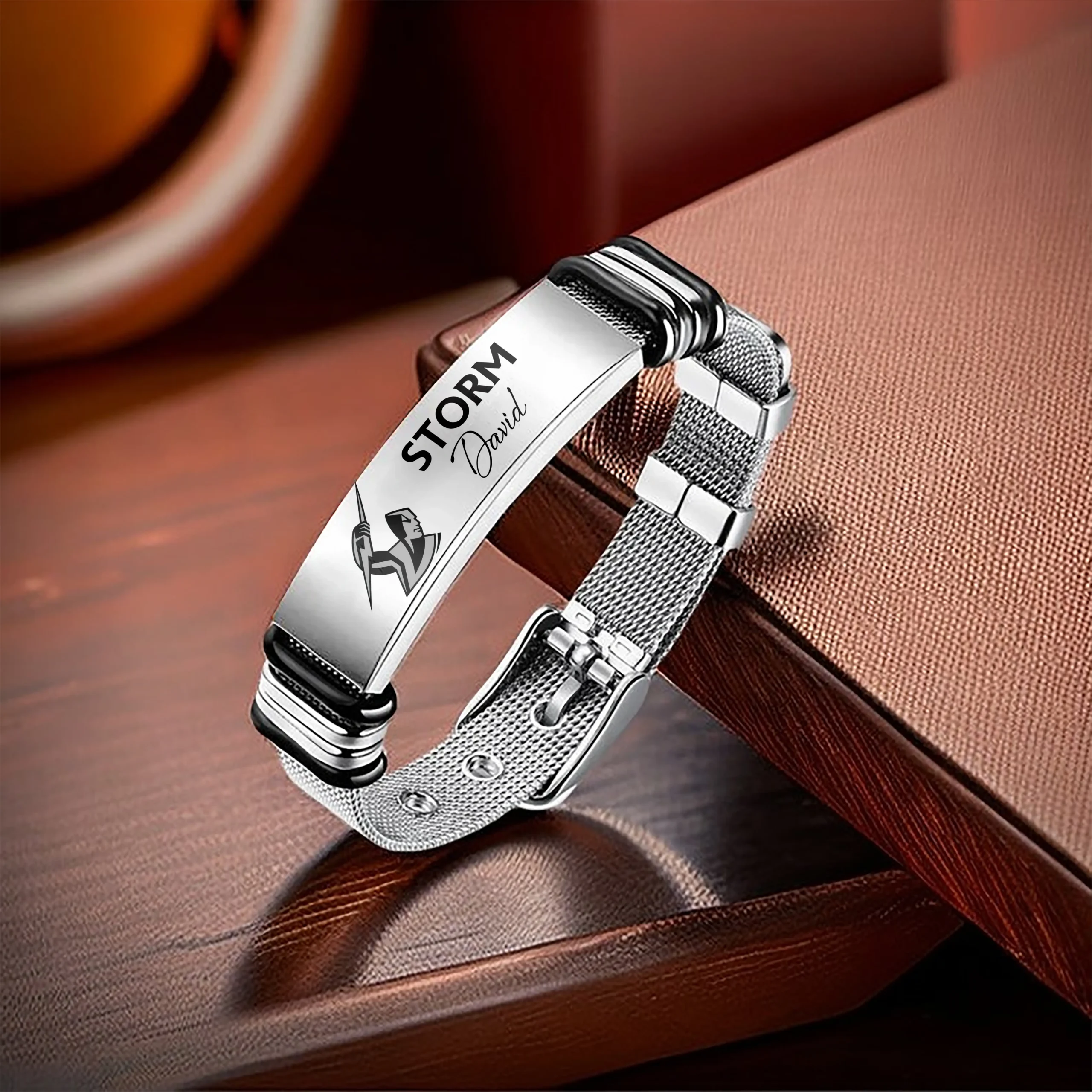 Auspiritmerch Melbourne Storm Personalized Men's Metal Bracelet Gift For Fans