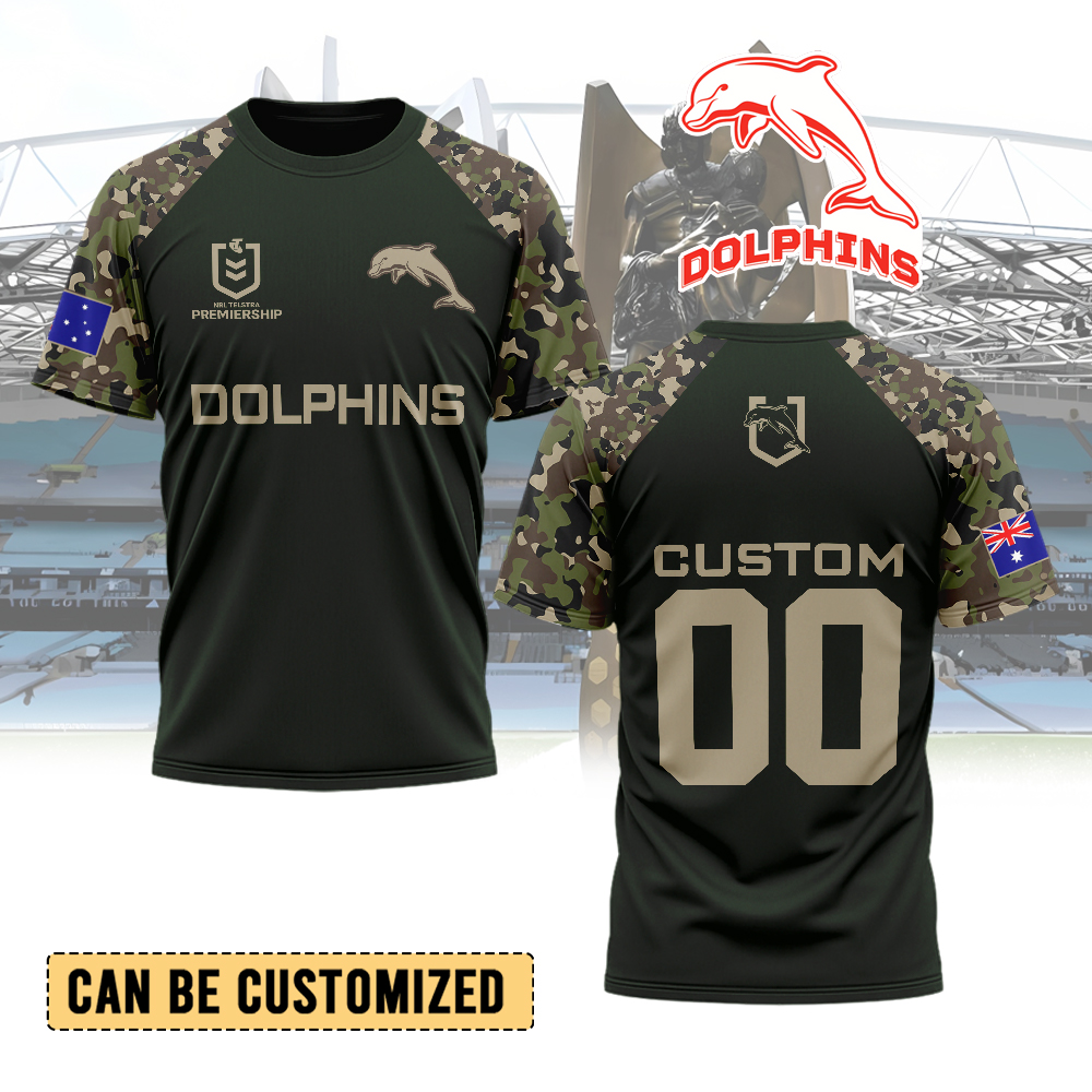 Auspiritmerch Dolphins Personalized T Shirt Gift For Fans