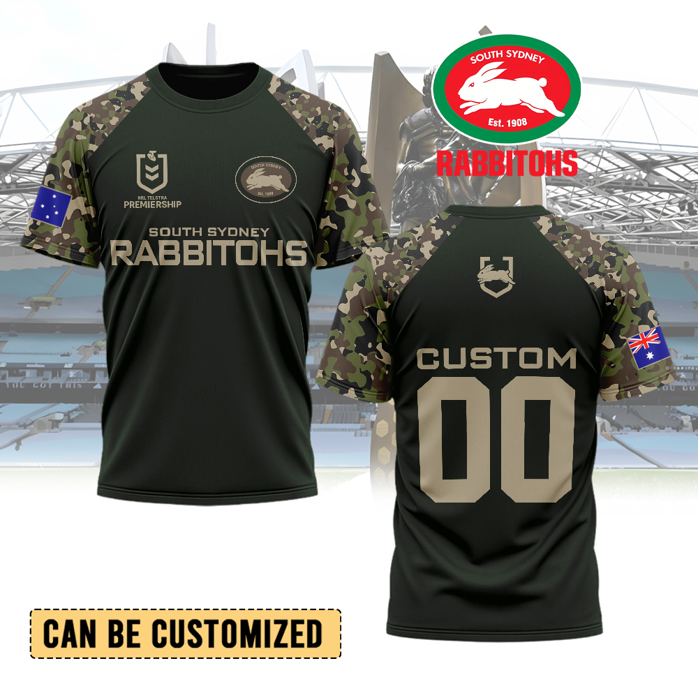 Auspiritmerch South Sydney Rabbitohs Personalized T Shirt Gift For Fans