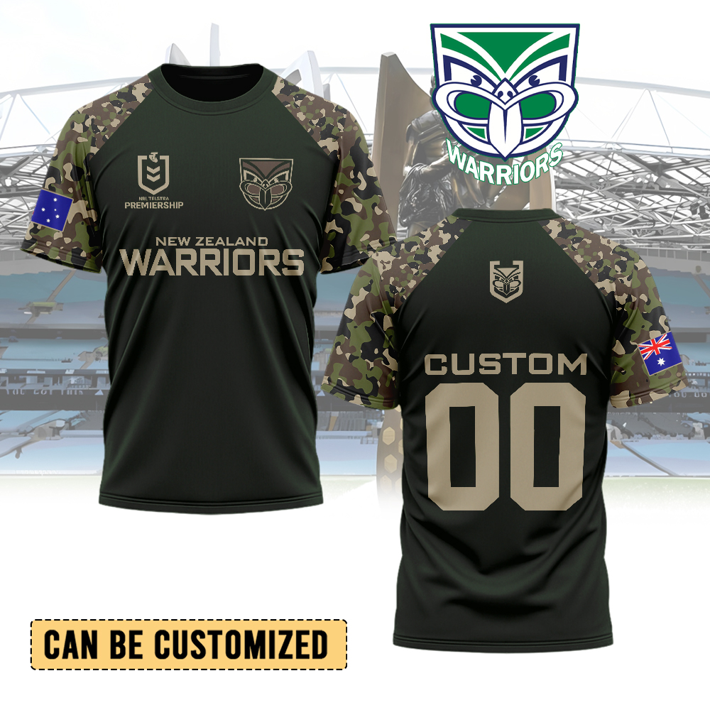 Auspiritmerch New Zealand Warriors Personalized T Shirt Gift For Fans