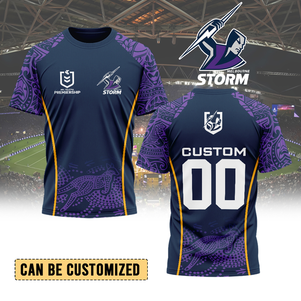 Auspiritmerch  Melbourne Storm Personalized T Shirt Gift For Fans