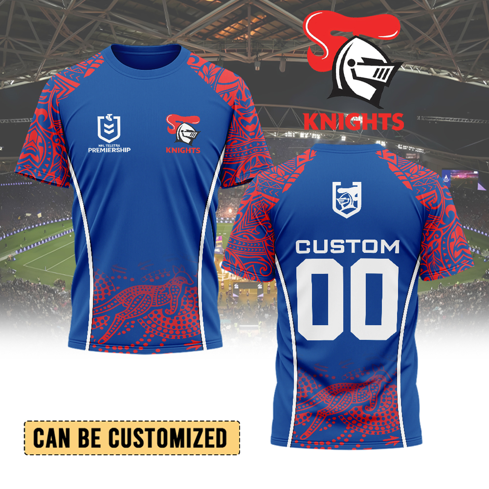 Auspiritmerch  Newcastle Knights Personalized T Shirt Gift For Fans