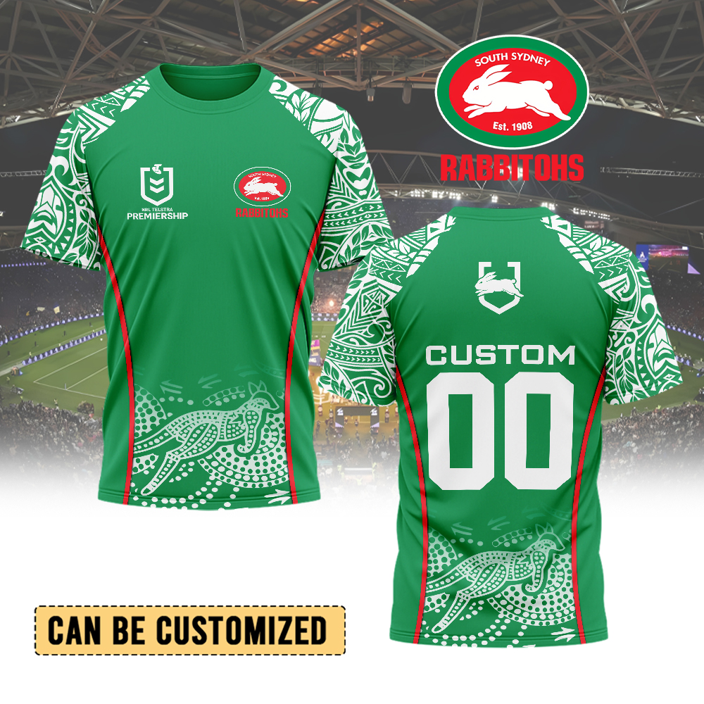 Auspiritmerch  South Sydney Rabbitohs Personalized T Shirt Gift For Fans