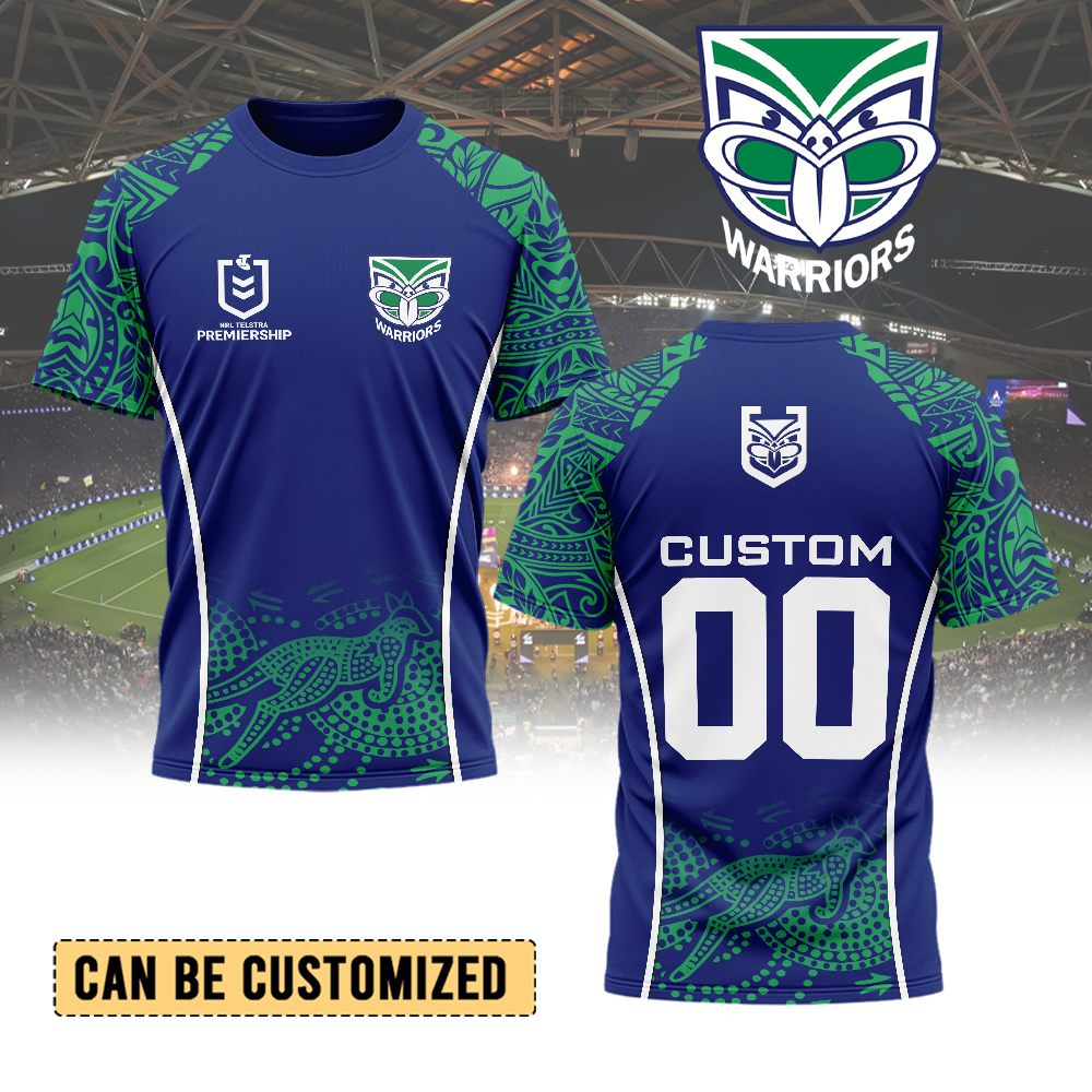 Auspiritmerch  New Zealand Warriors Personalized T Shirt Gift For Fans