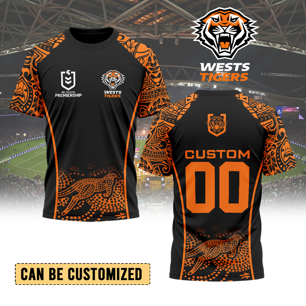 Auspiritmerch  Wests Tigers Personalized T Shirt Gift For Fans