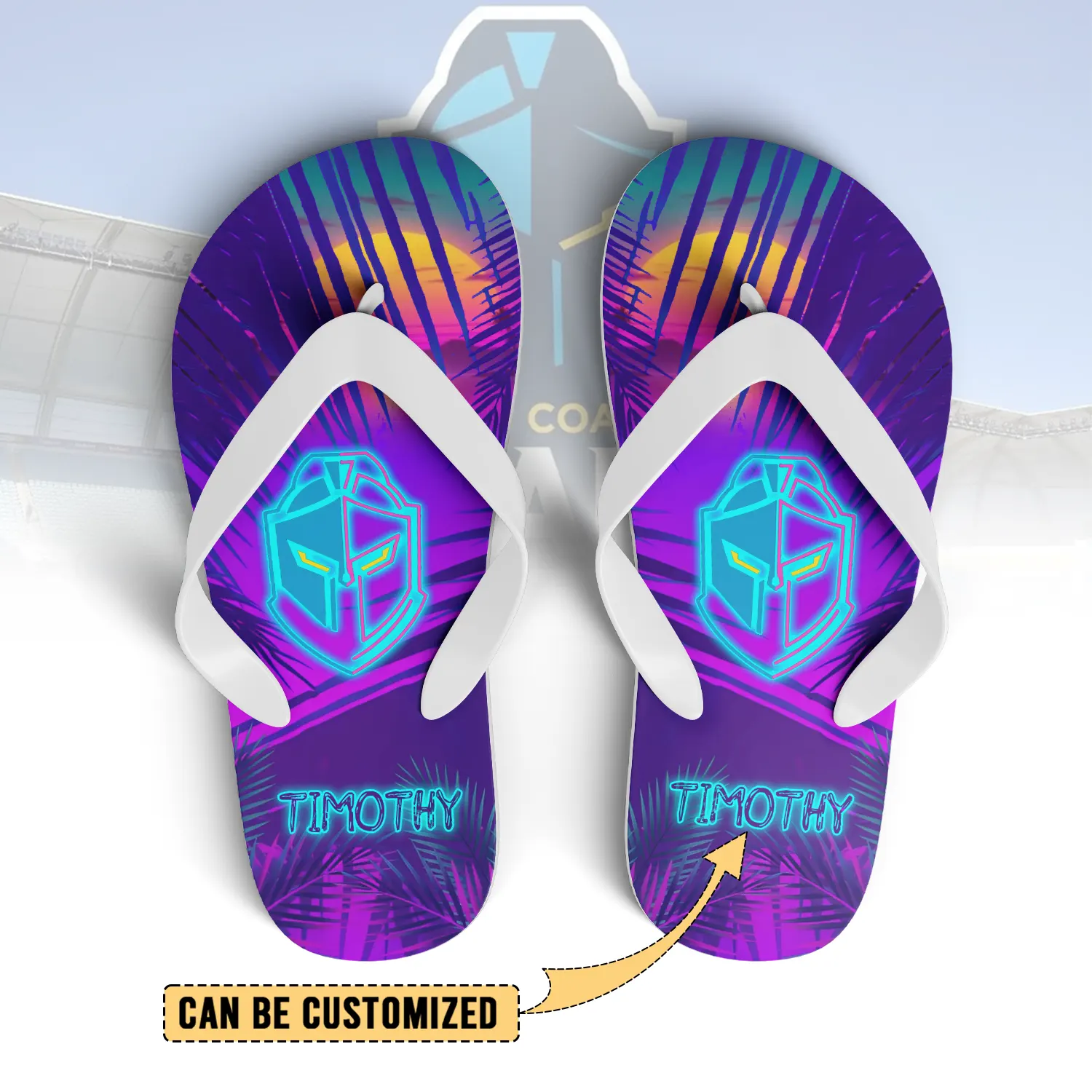 Auspiritmerch Gold Coast Titans Personalized Flip Flops Gift For Fans
