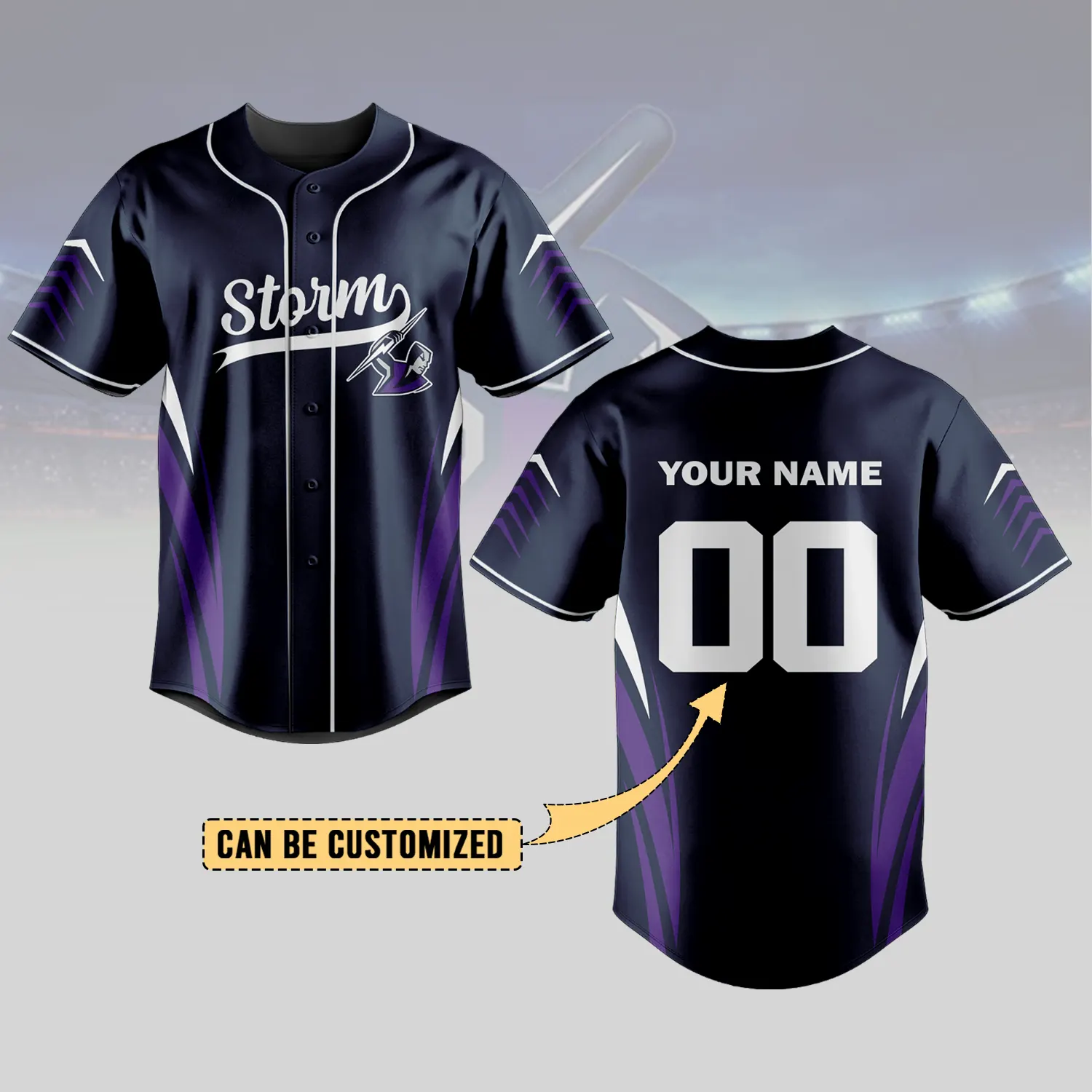 Auspiritmerch  Melbourne Storm Personalized Baseball Jersey Gifts For Fans