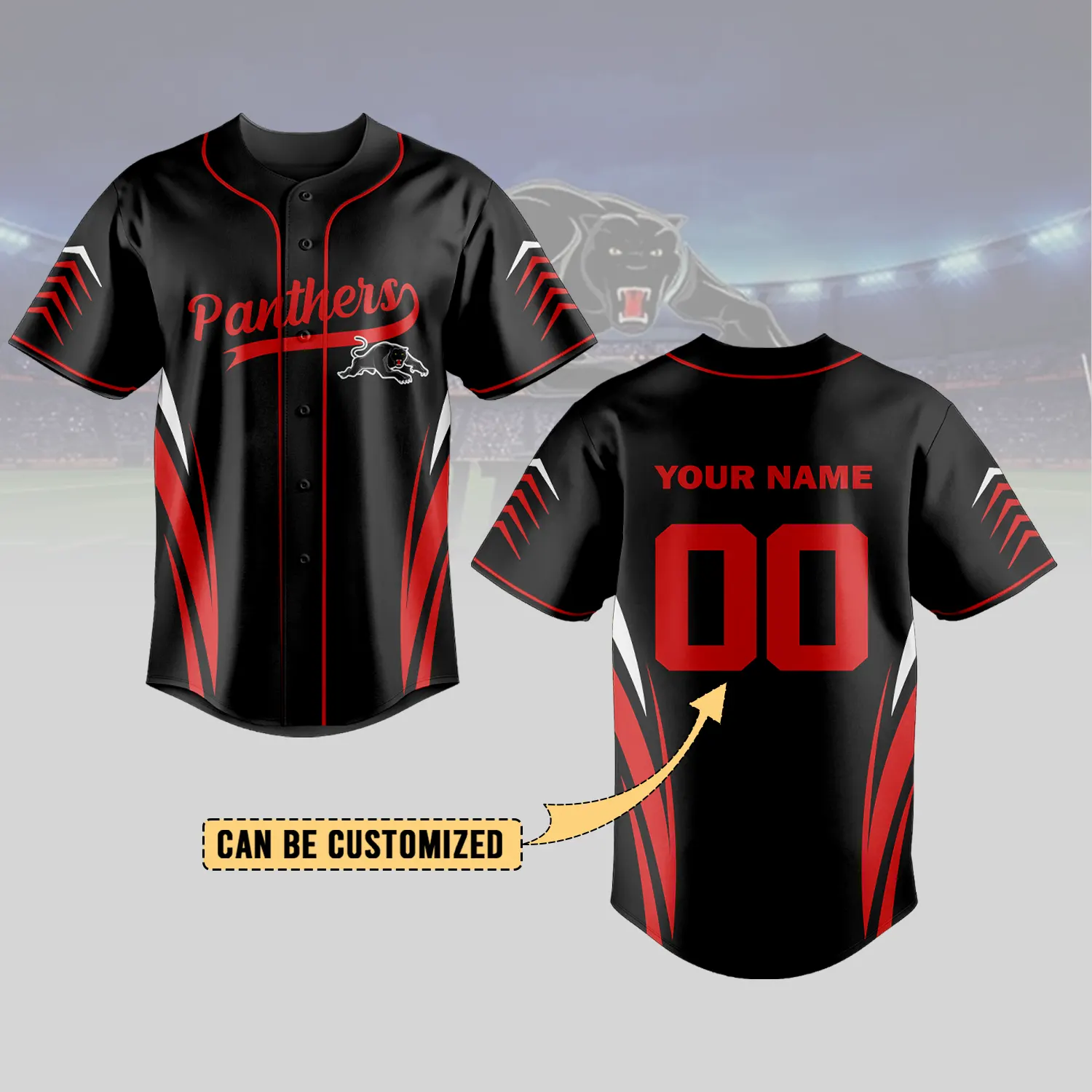 Auspiritmerch  Penrith Panthers Personalized Baseball Jersey Gifts For Fans