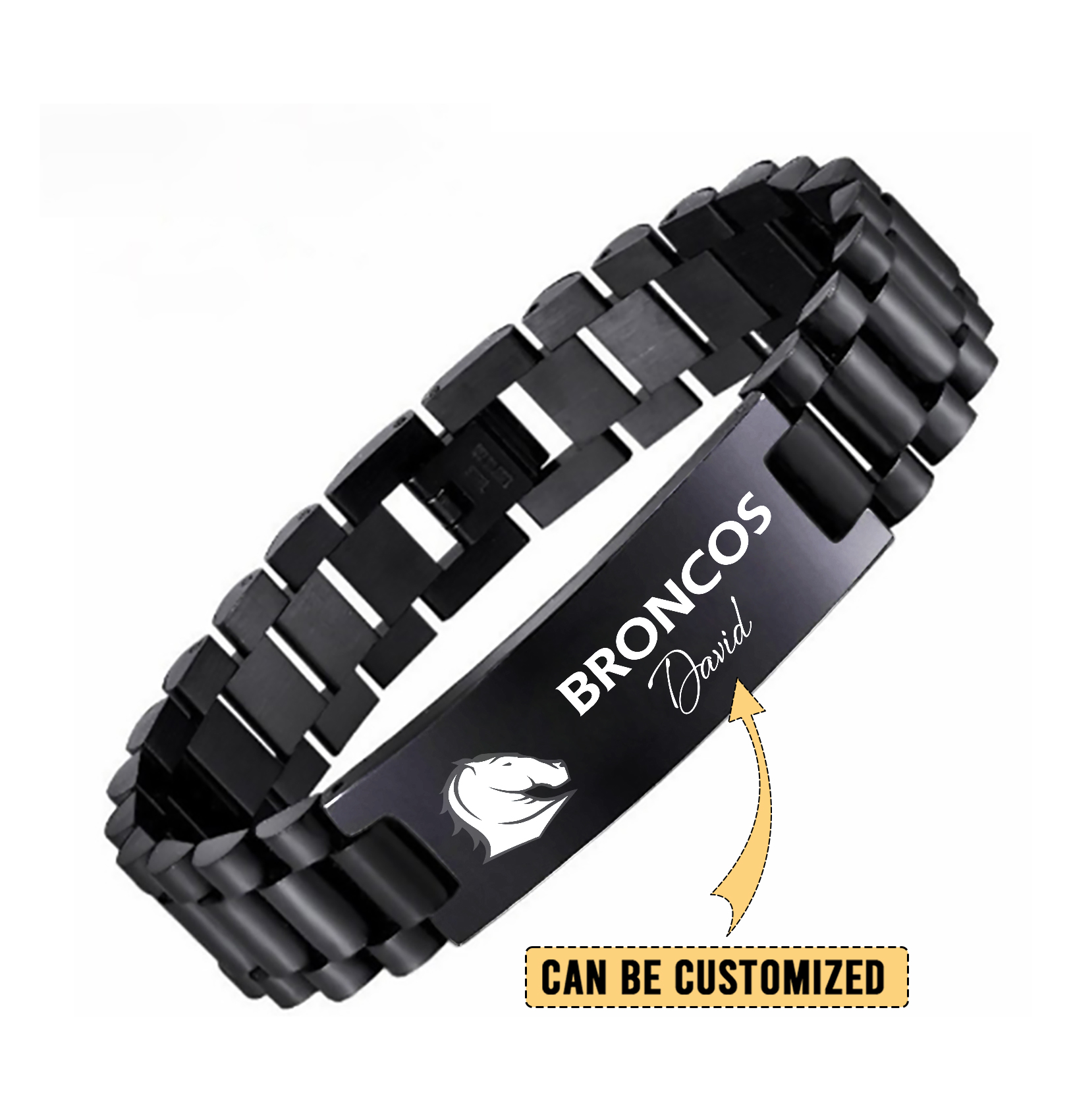 Auspiritmerch Brisbane Broncos Personalized Stainless Steel Bracelet Gift For Fans