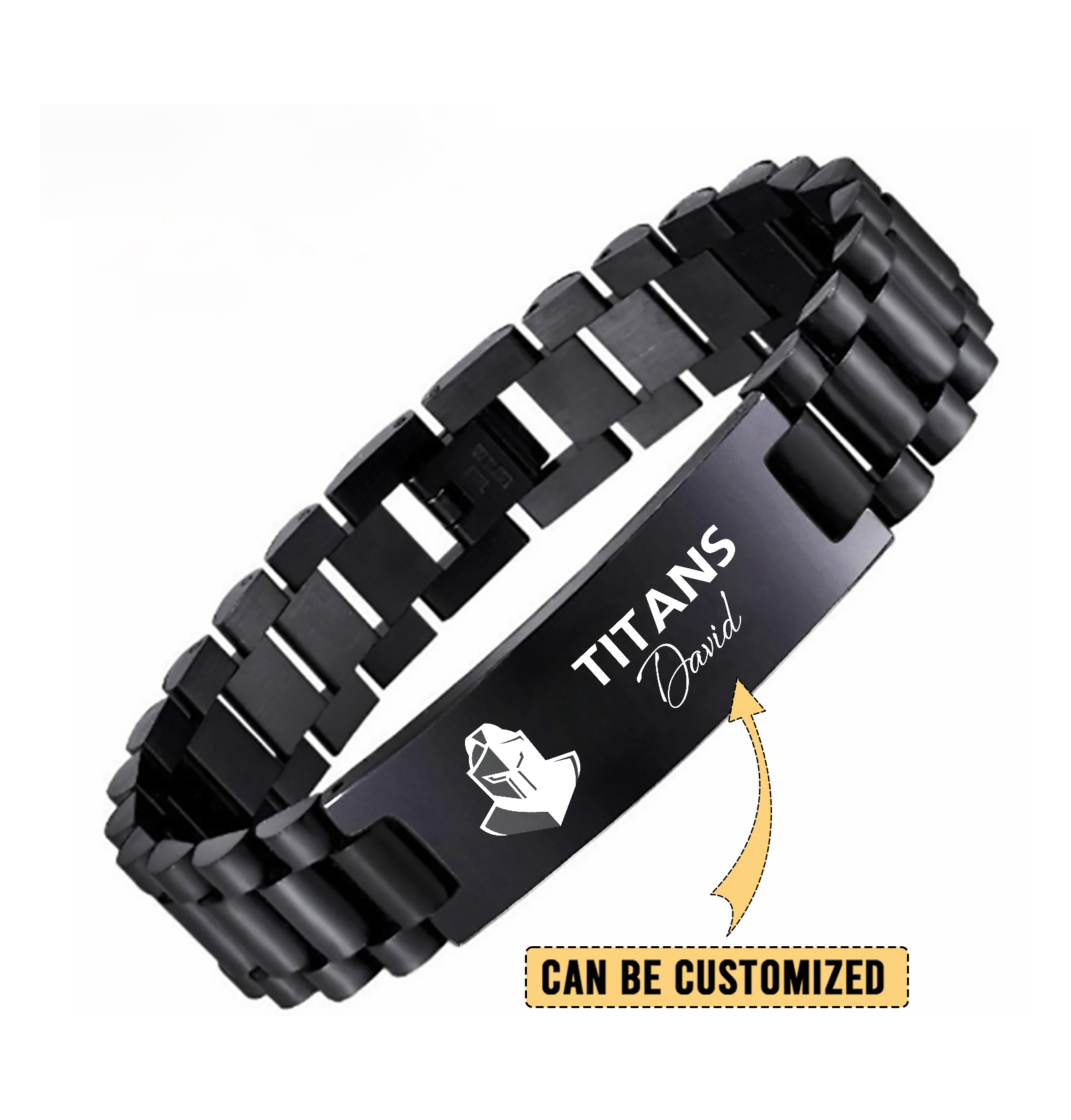 Auspiritmerch Gold Coast Titans Personalized Stainless Steel Bracelet Gift For Fans