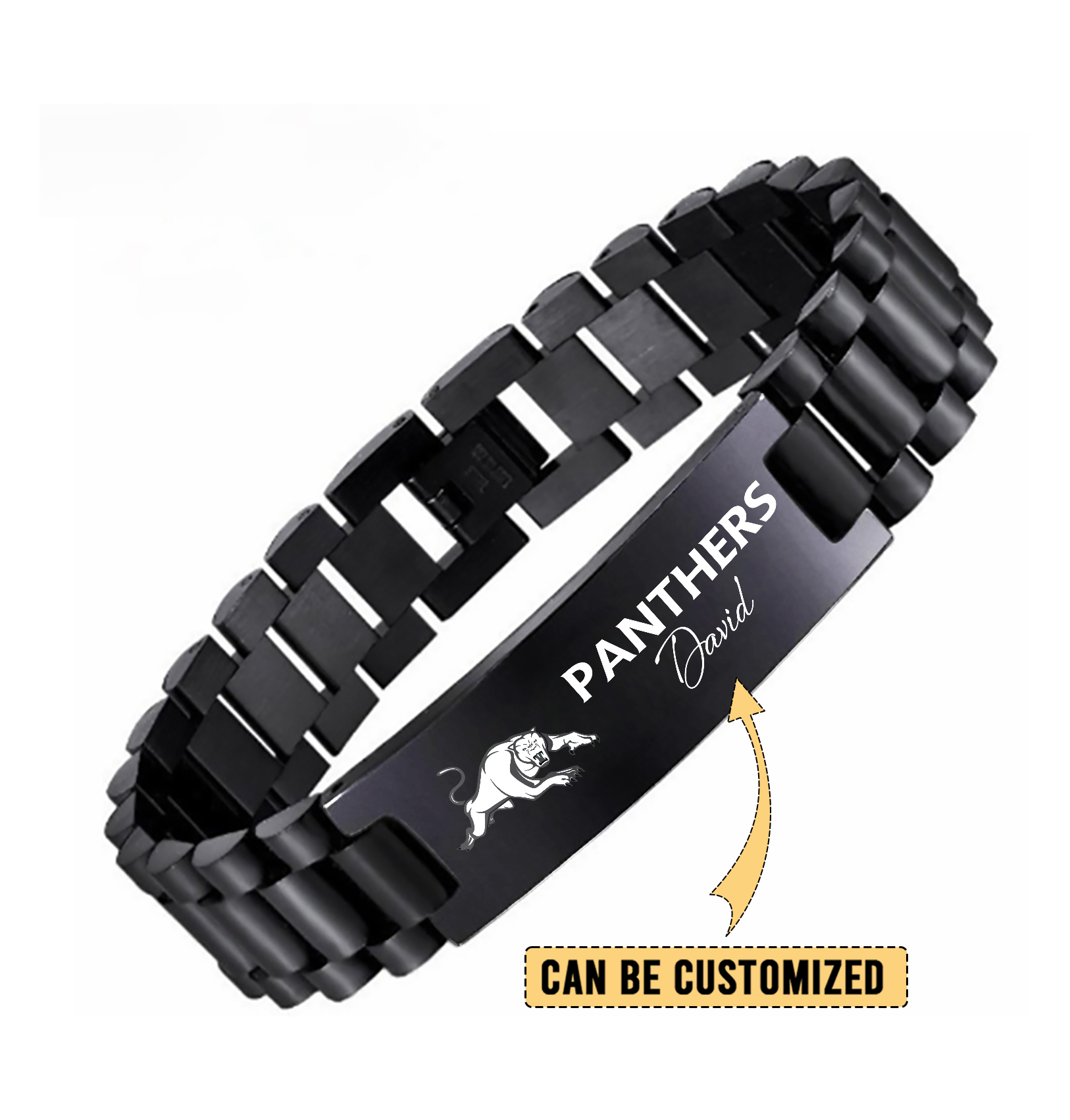 Auspiritmerch Penrith Panthers Personalized Stainless Steel Bracelet Gift For Fans